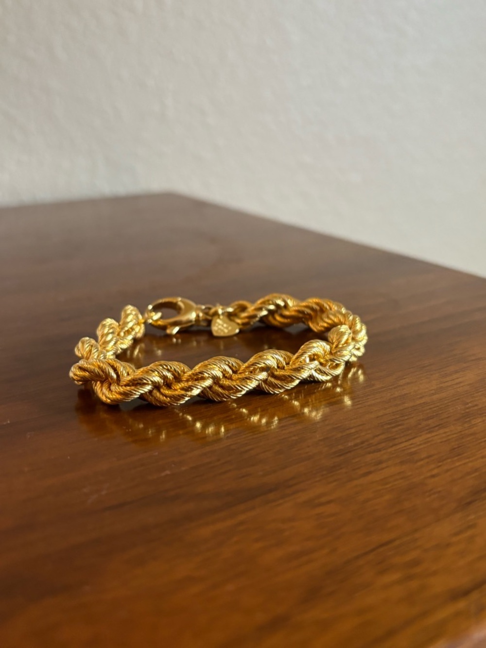 Bronze Milor Italian twisted rope chain bracelet costume gold bracelet